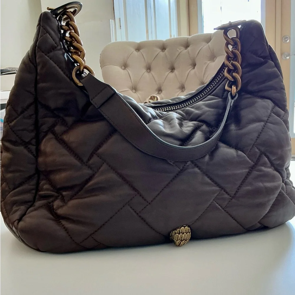 Kurt Geiger Large Kensington Leather Hobo - Picture 3 of 16